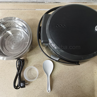 Cuisinière à riz électrique multifonction professionnelle pour la maison, avec cuve intérieure en acier inoxydable, faible teneur en sucre, panier vapeur et affichage numérique LED