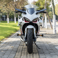 Moto sportive DK Red 400CC bicylindre refroidie par eau avec ABS et écran TFT