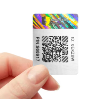 Étiquettes holographiques laser personnalisées avec code QR, anti-contrefaçon, pour la vérification de la marque et la sécurité, autocollants holographiques 3D