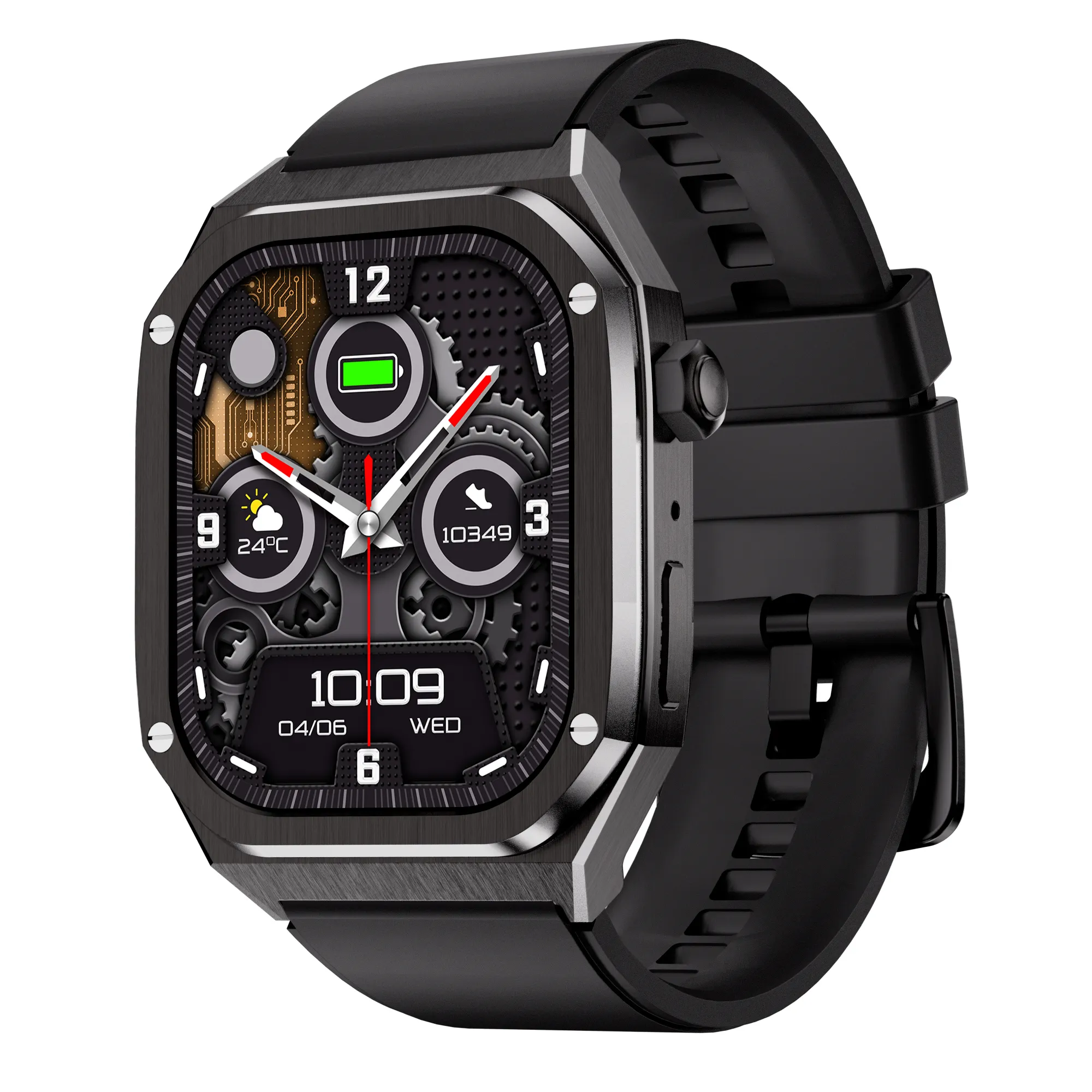 Hot sale JS12AP Smart Watch Fitness Tracker Full Touch Screen Call Heart Rate Wireless Charging IP68 Waterproof smart Watch
