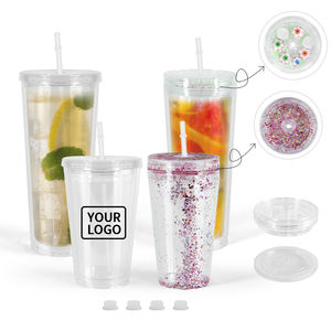 <span class=keywords><strong>Tumbler</strong></span> Akrilik Dinding Ganda Desain Baru Snow Globe Custom 16oz 24oz dengan Tutup <span class=keywords><strong>DIY</strong></span>, Sedotan, dan Penutup untuk Natal - Product Image 1