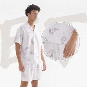 Completo Casual Estivo da Uomo ODM all'ingrosso: T-shirt a Maniche Corte e Pantaloncini in Tessuto Morbido, Tinta Unita, 100% Poliestere, Alta Qualità, Moda Estiva - Product Image 2