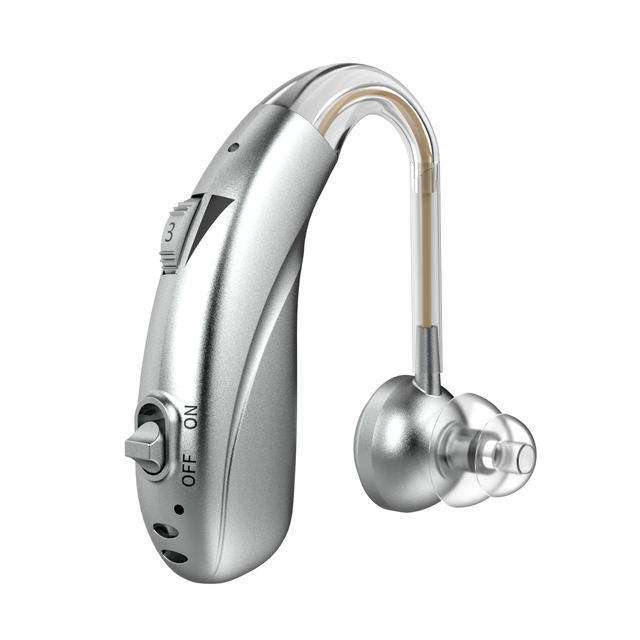 Advanced Digital BTE Hearing Aid with 8 Channel Sound Processing and Rechargeable Battery for Elderly