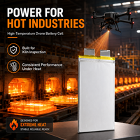Baterai UAV 450Wh 3.7V Semi-solid State 60000mAh untuk Drone VTOL/Sayap Tetap OEM ODM Kapasitas Ekstrem untuk Drone