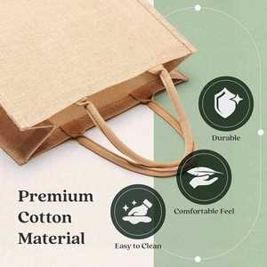 Wholesale Large Capacity Strong Tote Kit <b>Sack</b> Shopping <b>Jute</b> Bags China - Product Image 4