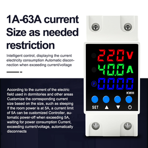 Protecteur intelligent numérique monophasé CA PN2-VAK 10 KVA contre les surtensions et les sous-tensions, à réinitialisation automatique, avec temporisation, protection contre les surcharges et les surintensités - Product Image 5