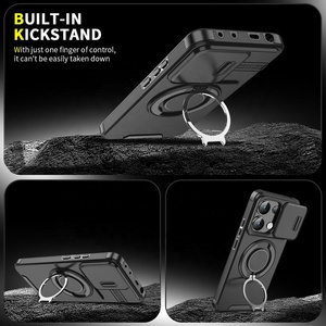 Pour MOTO G stylet 5G 2024 <span class=keywords><strong>Xiaomi</strong></span> Redmi Note 13 4G étui mince housse de protection avec protecteur de caméra dur PC TPU anti-rayures - Product Image 2