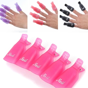 10 unids/bolsa colorido acrílico Nail Art Soak Off Cap Clips Limpieza de <span class=keywords><strong>uñas</strong></span> manicura UV Gel polaco Soak off Wrap herramientas <span class=keywords><strong>para</strong></span> el dedo - Product Image 5
