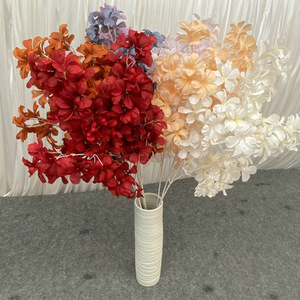 Fleurs de mariage en gros, grandes branches artificielles de Plumeria <span class=keywords><strong>Rubra</strong></span> en soie, fleurs œuf suspendues artificielles - Product Image 2