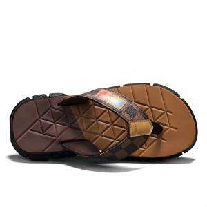 Tongs de plage décontractées pour hommes, design tendance estival avec couleurs assorties, <span class=keywords><strong>en</strong></span> PVC résistant et antidérapant, vente <span class=keywords><strong>en</strong></span> gros - Product Image 5