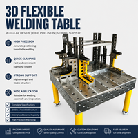 Table de soudage 3D modulaire avec accessoires complets, plateforme de soudage flexible nitrurée pour positionnement multi-angles