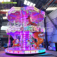 Grand équipement d'amusement extérieur, carrousel pour enfants, manège, attractions de fête foraine, manège de carnaval
