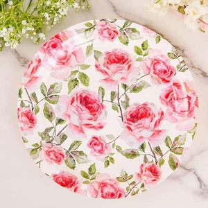 OEM Vintage Floral Paper <b>Plates</b> 9 Inches Modern Factory Direct for Tea Parties Bridal <b>Showers</b> Baby <b>Showers</b> Outdoor Lunch - Product Image 5