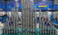 Pompe submersible multi-étages en acier inoxydable pour puits profonds, haute pression 100m, pour l'agriculture et l'industrie