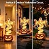 Lámpara de Calabaza Fantasma Giratoria, Decoraciones LED de Halloween para Exteriores |   Luz LED cálida, lámpara fantasma con calabaza - Product Image 4