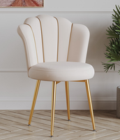 Chaise de maquillage et tabouret de manucure en métal de luxe, portable, durable et de haute qualité pour usage commercial