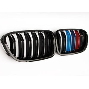 Calandre noire brillante pour <span class=keywords><strong>Bmw</strong></span> série 5 <span class=keywords><strong>E39</strong></span> E90, Grille avant de voiture X5/x6 - Product Image 3