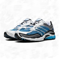Chaussures de course Saucony ProGrid Omni 9, empeigne en cuir de vachette, maille respirante, amorti, chaussures de course élégantes pour l'entraînement au marathon