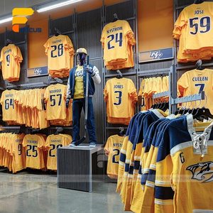 Présentoir modulaire pour vêtements de détail Présentoir à panneaux muraux Présentoir pour vêtements Design de <span class=keywords><strong>comptoir</strong></span> pour magasin de vêtements de sport Merchandising - Product Image 6