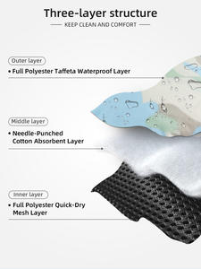 थोक वाटरप्रूफ मुद्रित कपड़े पुनः प्रयोज्य धोने योग्य भारी अवशोषण माइक्रोफाइबर पिल्ला डायपर रैप पेट बैंड कुत्तों के लिए - Product Image 3