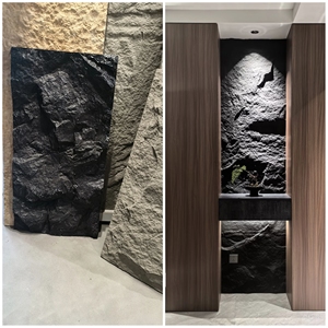 Văn hóa đá Panel tường cho trang trí ngoài trời 3D Rock PU Polyurethane Đá Nhân Tạo Cut-to-Size cho bảng Top Vanity đầu - Product Image 5
