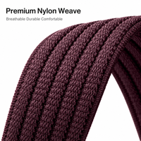 Bracelet en nylon tissé Cloud Feel compatible avec Apple Watch 38 40 41 42 44 45 46 49 mm, léger et respirant, idéal pour l'entraînement et les voyages