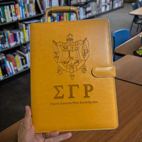 Cadeaux personnalisés Zeta Phi Beta Greek Life, porte-documents en cuir PU de qualité supérieure, bloc-notes, fermeture magnétique, imperméable, léger
