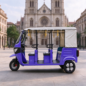 Rickshaw Elettrico EEC COC CE 4 Posti 72V180AH Autonomia 160-170km Vendita Calda per il Sud-Est Asiatico Motore 4000W - Product Image 2