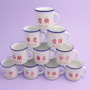 55ml Mini süblimasyon seramik fincan DIY özel baskılı porselen MR MRS kahve/çay kupalar Espresso kullanımı toptan hediye kutusu Packay