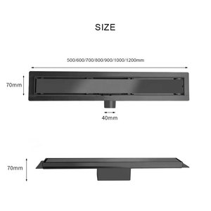 ניקוז רצפה לאמבטיה מודרני בהתאמה אישית של JRUIZ, 30 ס\\\"מ, נירוסטה 304 מלוטשת, תוצרת OEM, בעל תקן CE, נגד ריחות, עם תכונת ניקוז למקלחת, אחריות 5 שנים - Product Image 6