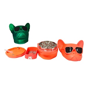Dog Head Zinc Alloy <b>Herb</b> <b>Grinder</b> Wholesale Custom <b>Herb</b> <b>Grinder</b> With Drawer Dry Spice Tobacco Crusher Smoking Accessories - Product Image 3