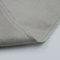 L-6017 chemise pour hommes matériel en vrac pur naturel blanc gris uni teint italien lin tissu