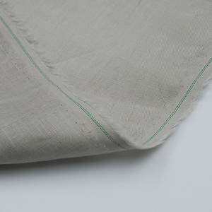 L-6017 chemise pour hommes matériel en vrac pur naturel blanc gris uni teint italien lin tissu - Product Image 3