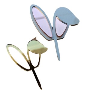 Accessoires de décoration de gâteaux pour la fête de Pâques, décorations en forme de lapin et de carotte pour rehausser vos créations culinaires - Product Image 6