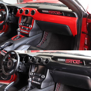Adesivo Decorativo per Modifica Interna Ford <span class=keywords><strong>Mustang</strong></span> 2015-2023, per Volante, Console Centrale e Cambio - Product Image 3