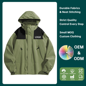 Vestes de montagne imperméables de qualité professionnelle avec logo personnalisé, légères, durables, pour hommes - Product Image 1