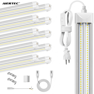 100W 8ft V forma integrada ahorro de energía larga vida útil T8 LED tubo de luz tienda de iluminación para garaje almacén taller - Product Image 1