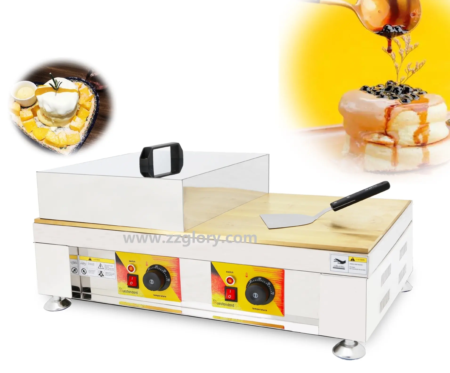 Gewerbliche Küche Souffle Pan Kuchen maschine Souffle Machine Mini Pfannkuchen maschine