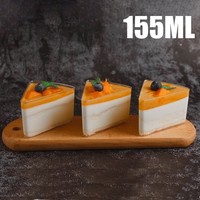 Gobelets en plastique jetables BST pour mousse au chocolat, dessert carré, table de desserts, pudding incliné, gelée, dessert