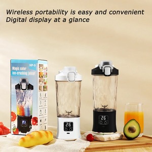 New USB Charging Wireless Portable Juicer with Digital Display Screen Crushed Ice Cup <b>Electric</b> <b>Waterproof</b> Household Mixing Cup - Product Image 2