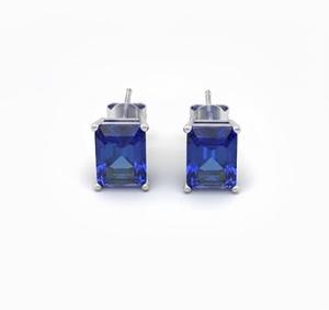 Pendientes de Oro de 14 Quilates con Certificación, con Gemas Naturales/Creadas en Laboratorio/Diamantes, Forma Octogonal - Regalo para Ella - Product Image 6