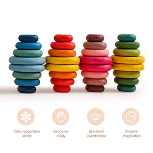 Juguetes Educativos de Madera para Apilar y Clasificar, Seguros para Niños de 1 a 3 Años con Autismo y Sensibilidad, Ideales para Dropshipping y Shopify - Product Image 5