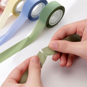 HengXin Transparent Stationery Tape Morandi Colors School Supplies Marking Tape Index Tabs <b>Creative</b> - Product Image 3