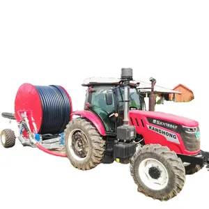 Agricultural hose reel irrigation machine travelling big rain gun sprinkler irrigator for sale