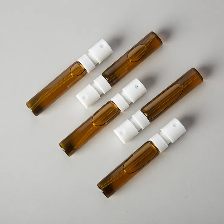 Fragrance crushing bottle sample glass tester 1.5ml 2ml perfume fine spray bottle perfume mini bottle