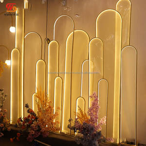 LISSE nouveauté scène décoration chaud Led toile de fond clair Film Led toile de fond arc support pour la décoration de fête de mariage - Product Image 3