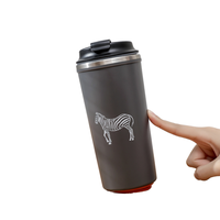 Logo personnalisable anti-déversement ne jamais tomber tasses à café à ventouse pour cadeau d'affaires tasse de 12oz