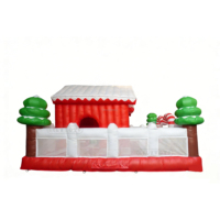 Aire de jeux gonflable Lilytoys Christmas Candy House pour enfants avec trampoline et parcours d'obstacles, équipement de jeu en PVC
