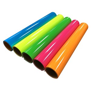 Waterproof <strong>Vinyl</strong> Transfer PU Heat Transfer <strong>Vinyl</strong> <strong>Fluorescent</strong> Film for Hot Printing - Product Image 1