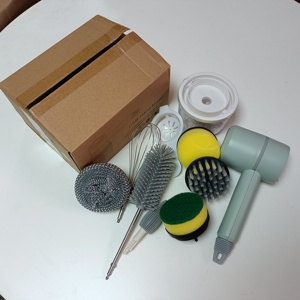 Dropshipping 8 in 1 <strong>Electric</strong> Vegetable Chopper <strong>Electric</strong> Kitchen <strong>Brush</strong> Egg Beater Mixer Handheld Multifunctional Cleaner - Product Image 2